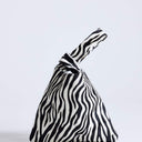 Topshop Gracie hair on leather grab bag in zebra