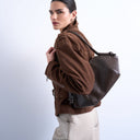 Topshop Sofia medium shoulder bag in chocolate