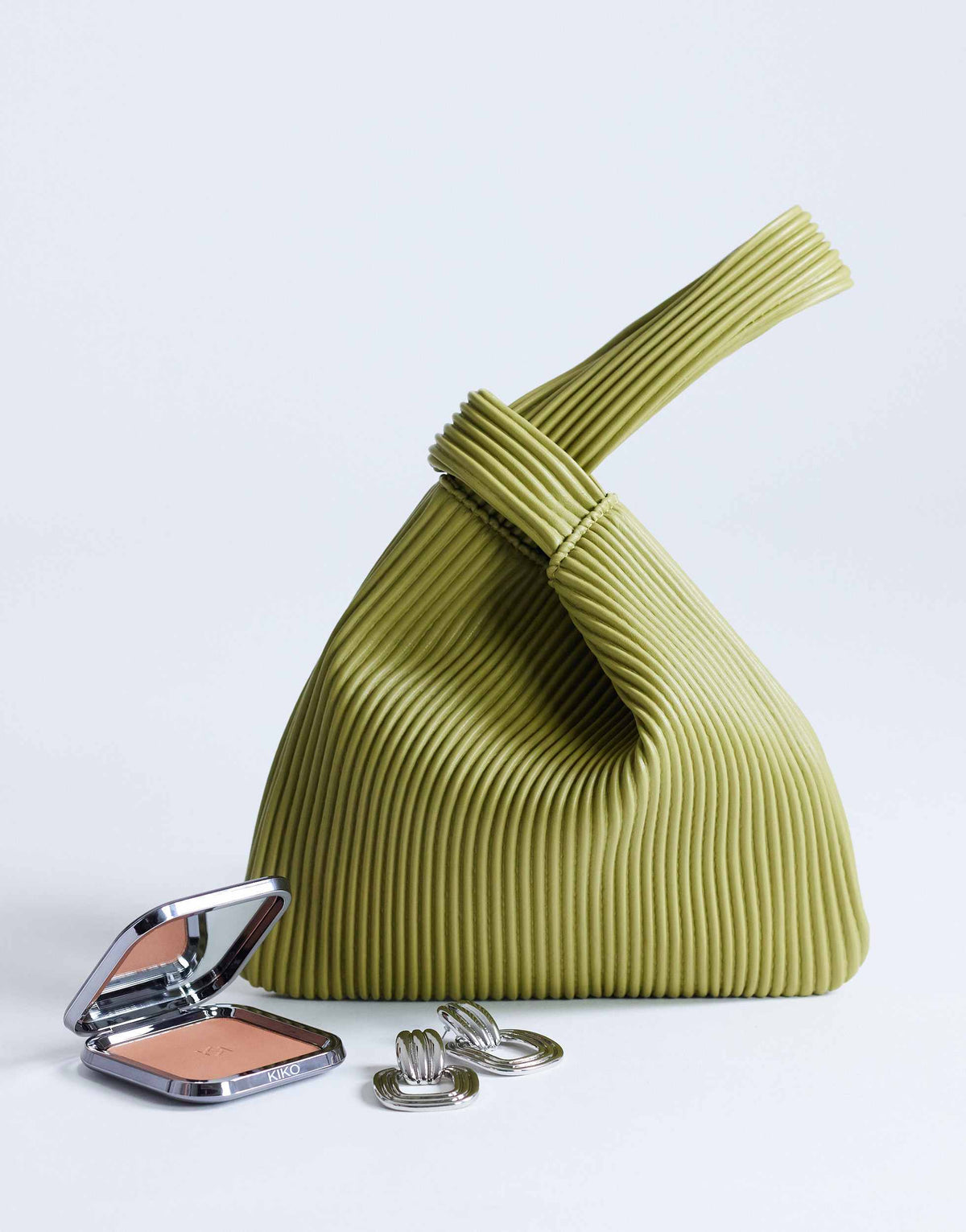 Topshop Gracie grab bag in chartreuse