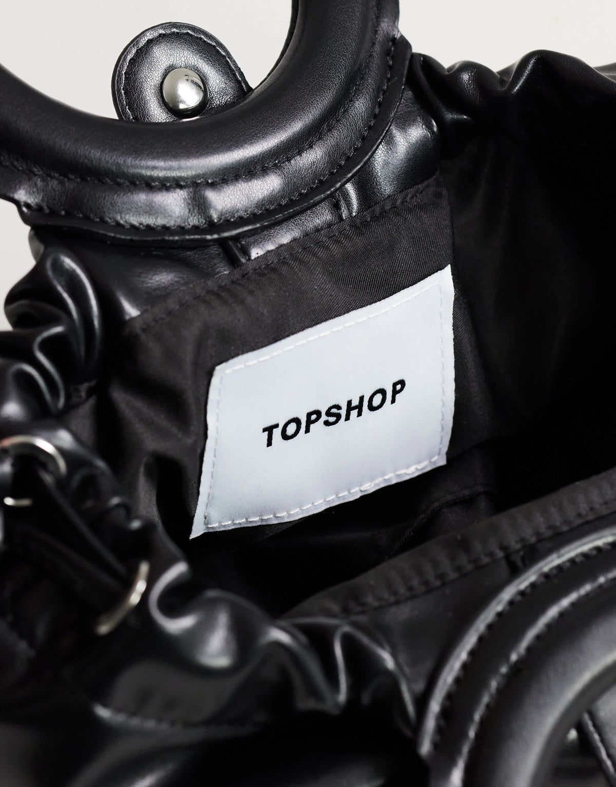 Topshop Grette small grab bag in black
