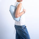 Topshop Sofia medium shoulder bag in blue