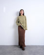 Topshop super soft cupro bias midi skirt in chocolate