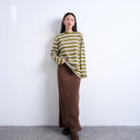 Topshop super soft cupro bias midi skirt in chocolate