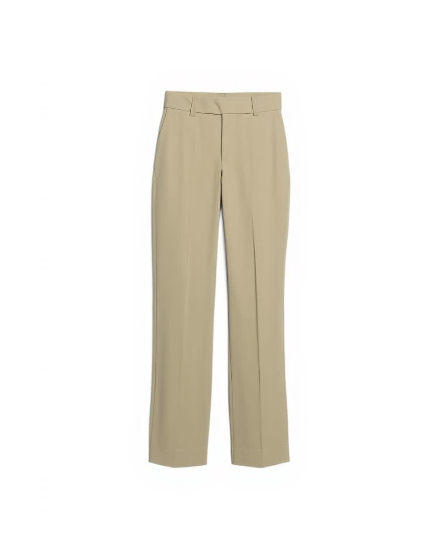 Topman wide leg linen rich trouser in beige
