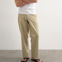 Topman wide leg linen rich trouser in beige