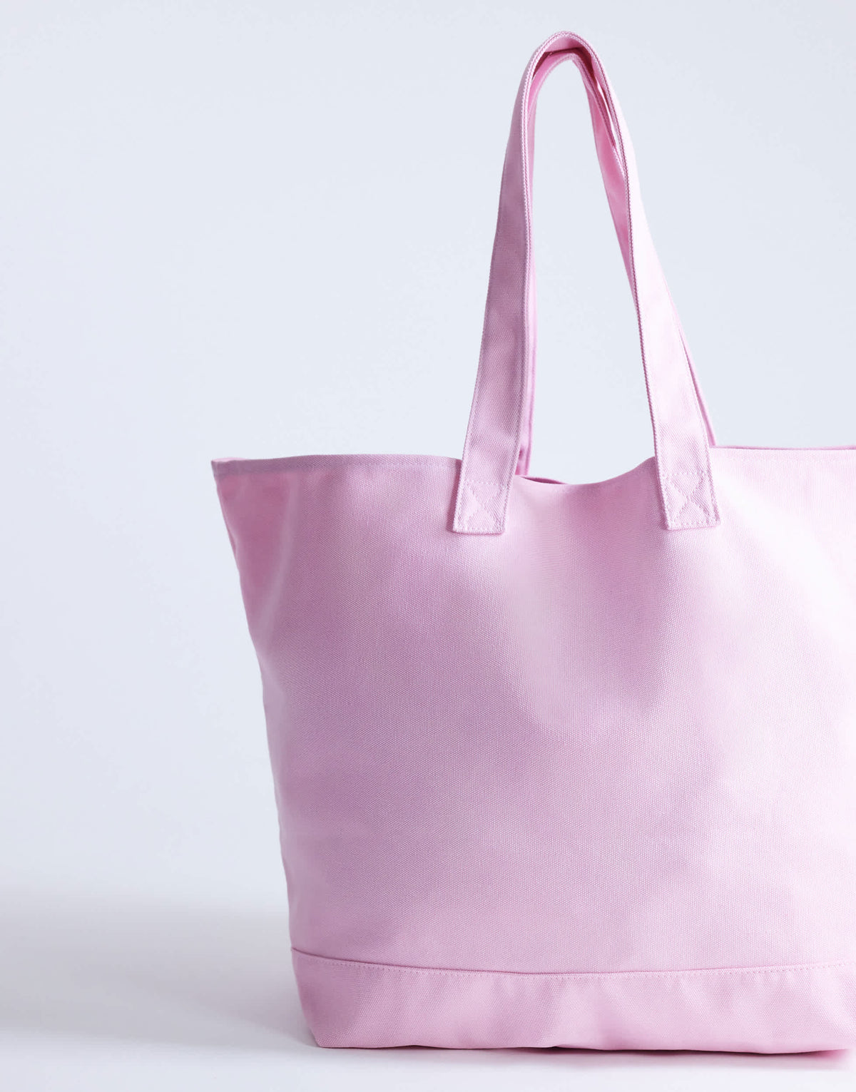 Topshop large canvas tote bag in pink