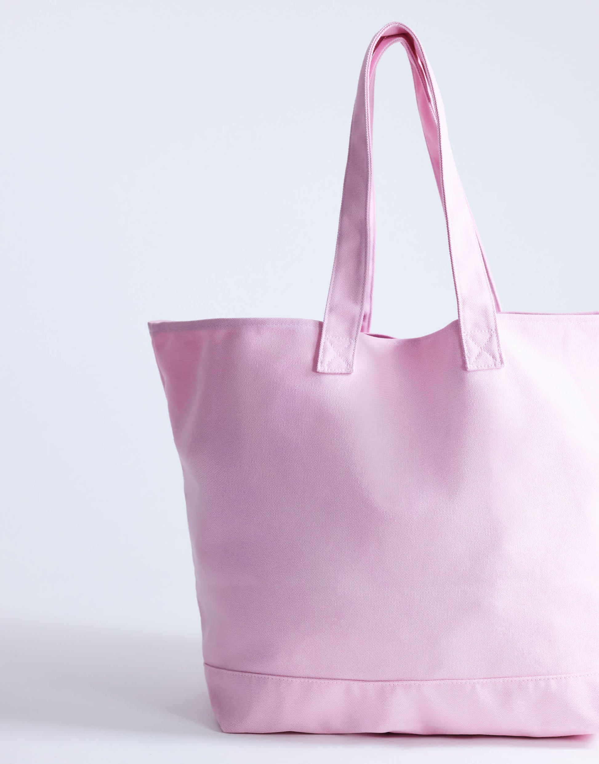 Topshop large canvas tote bag in pink