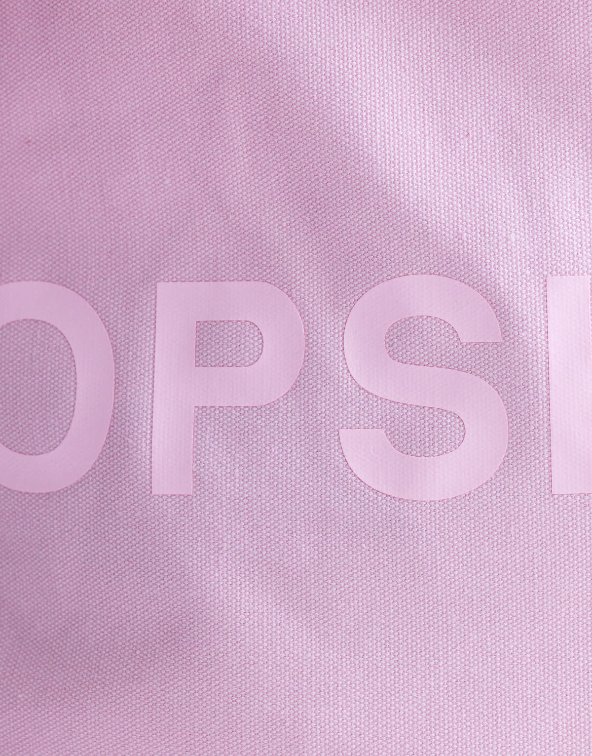 Topshop large canvas tote bag in pink