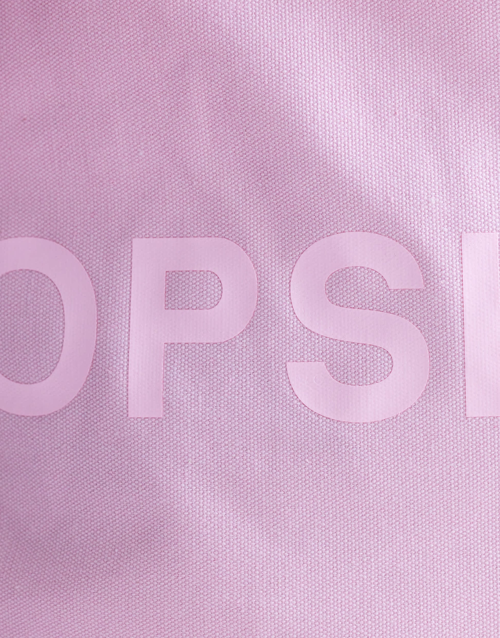 Topshop large canvas tote bag in pink