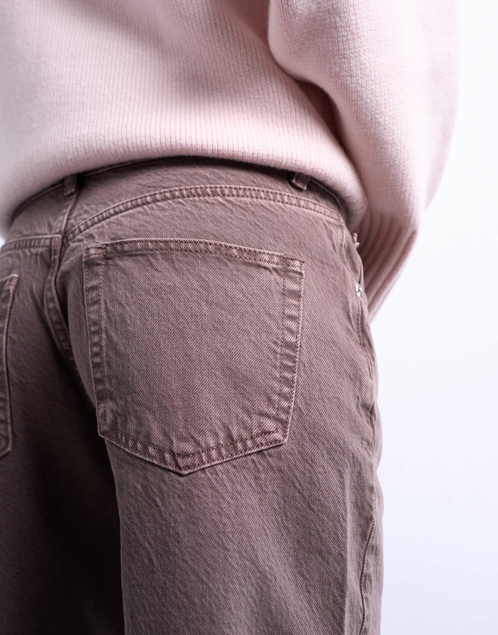 Topshop Ember low rise straight leg jean in otter