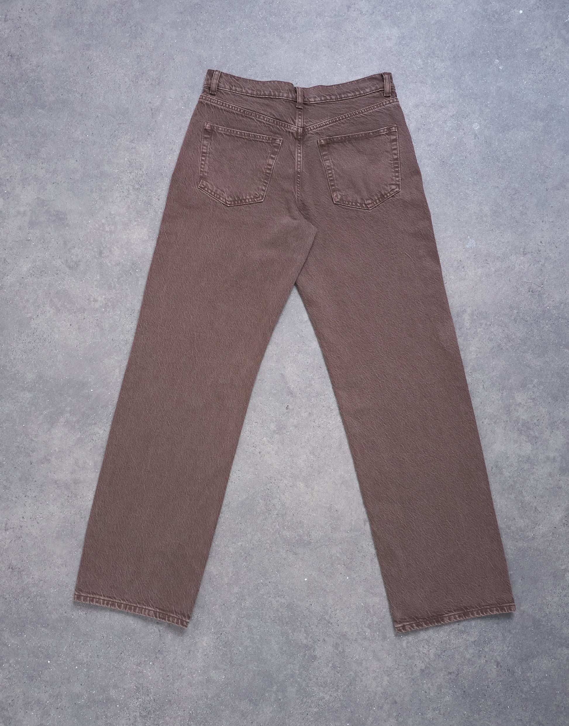 Topshop Ember low rise straight leg jean in otter