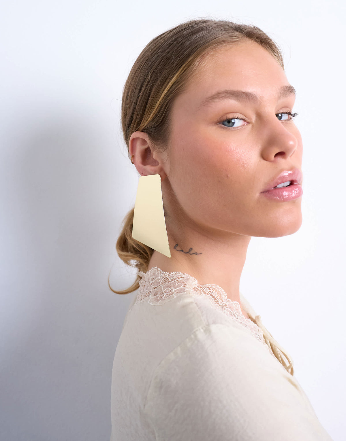 Topshop Emmey statement stud earrings in gold