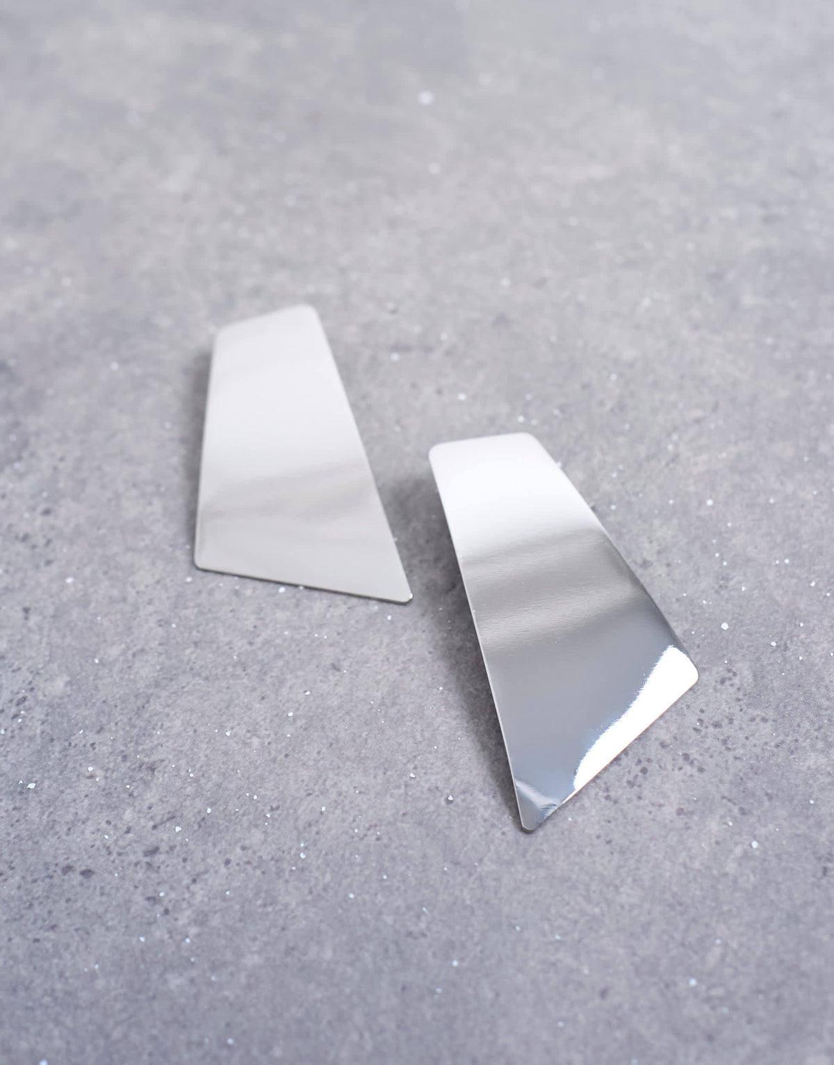 Topshop Emmey statement stud earrings in silver