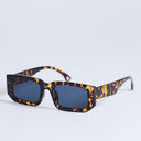 Topshop Milan rectangle sunglasses in tortoise
