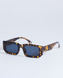 Topshop Milan rectangle sunglasses in tortoise