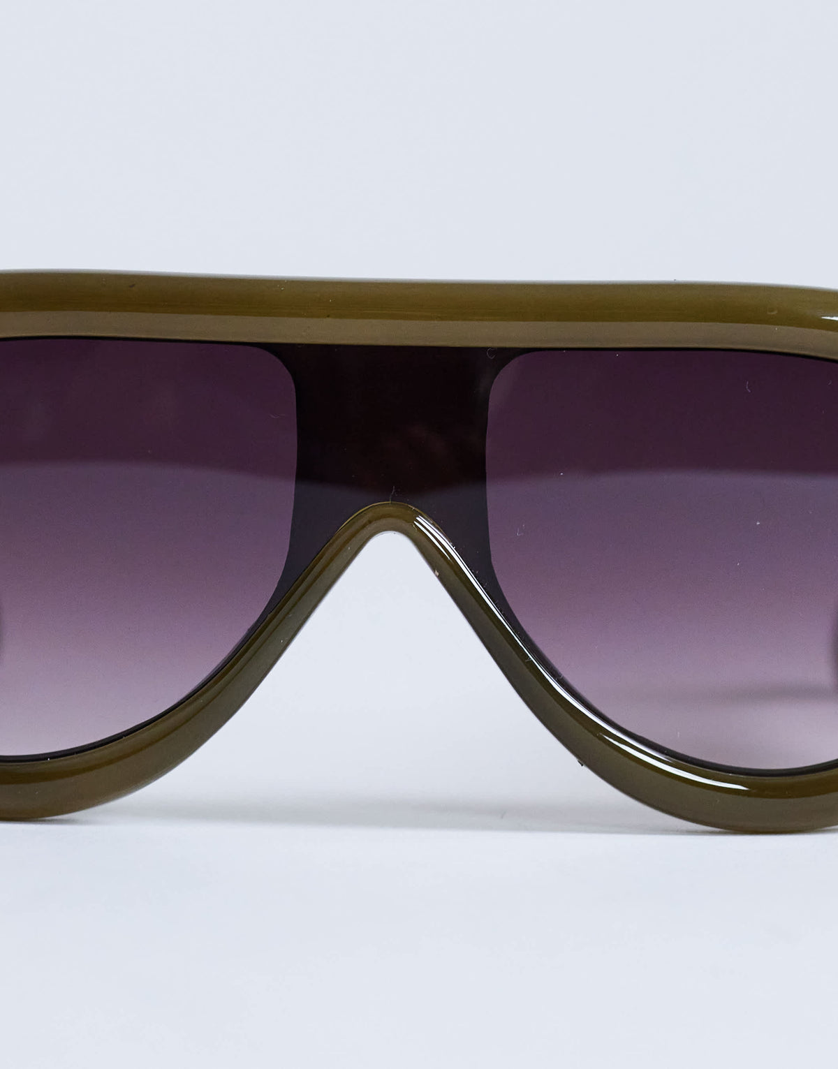 Topshop Sardinia aviator sunglasses in khaki