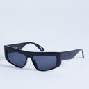 Topshop Malta visor large sunglasses in black