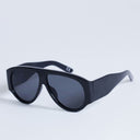 Topshop Zante aviator sunglasses in black