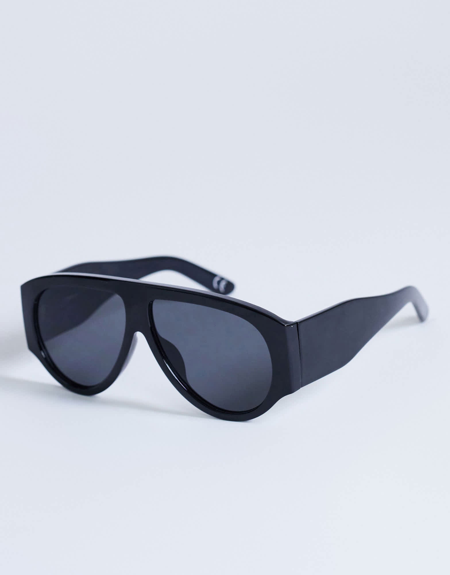 Topshop Zante aviator sunglasses in black