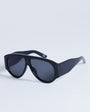 Topshop Zante aviator sunglasses in black