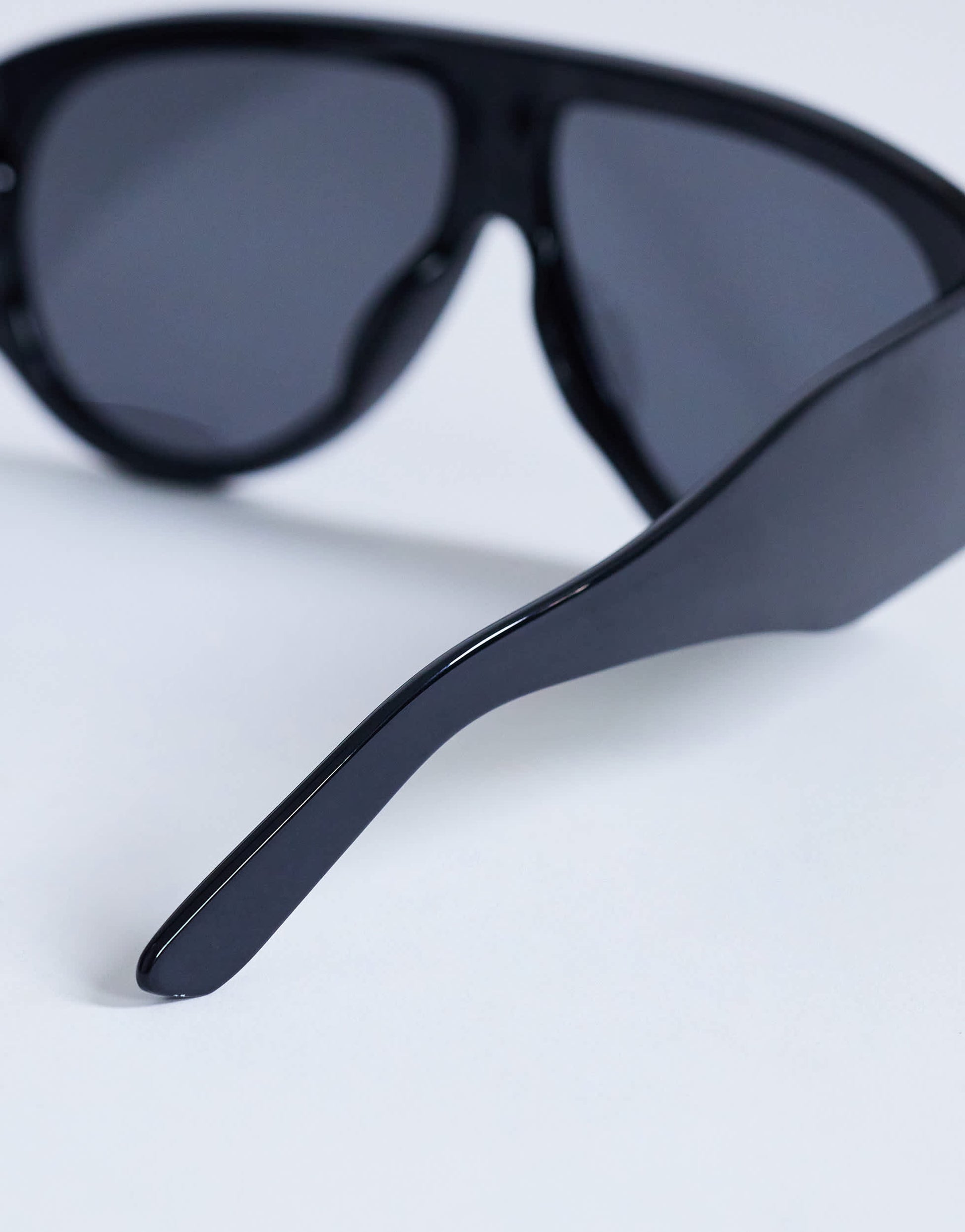 Topshop Zante aviator sunglasses in black