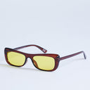 Topshop Crete cat eye sunglasses in brown