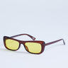 Topshop Crete Cat-Eye-Sonnenbrille in Braun