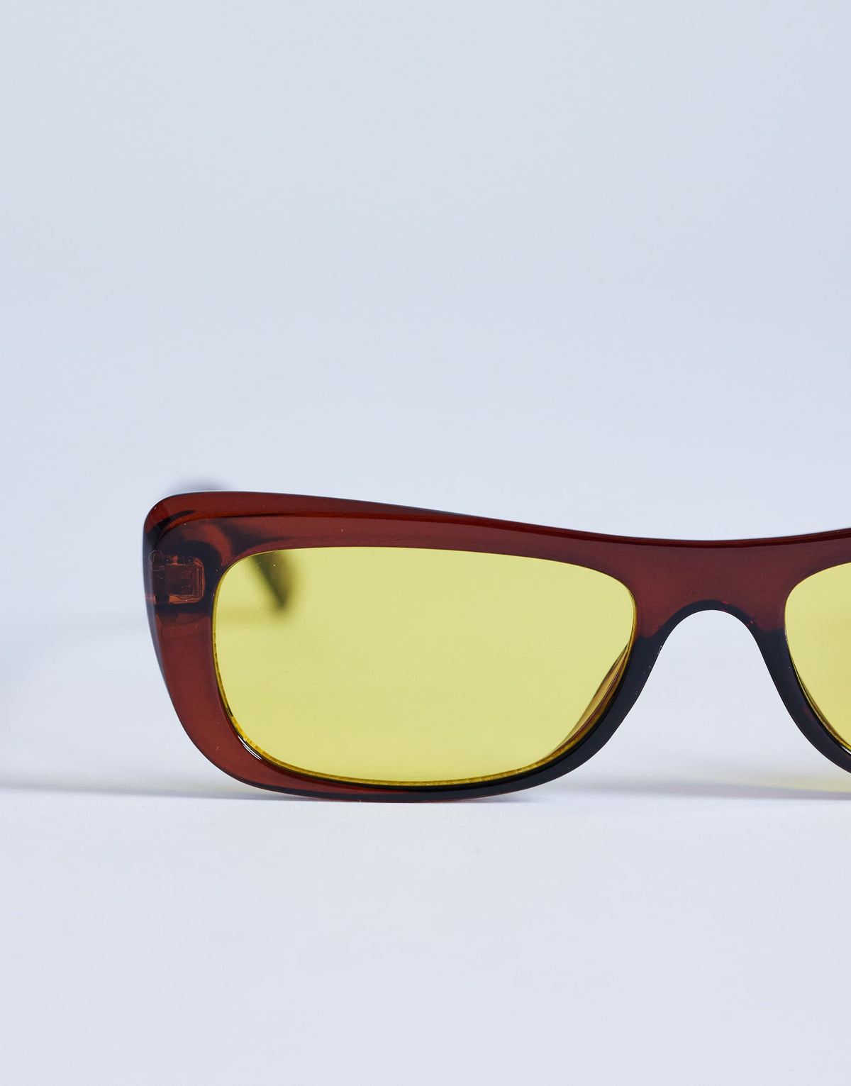 Topshop Crete cat eye sunglasses in brown