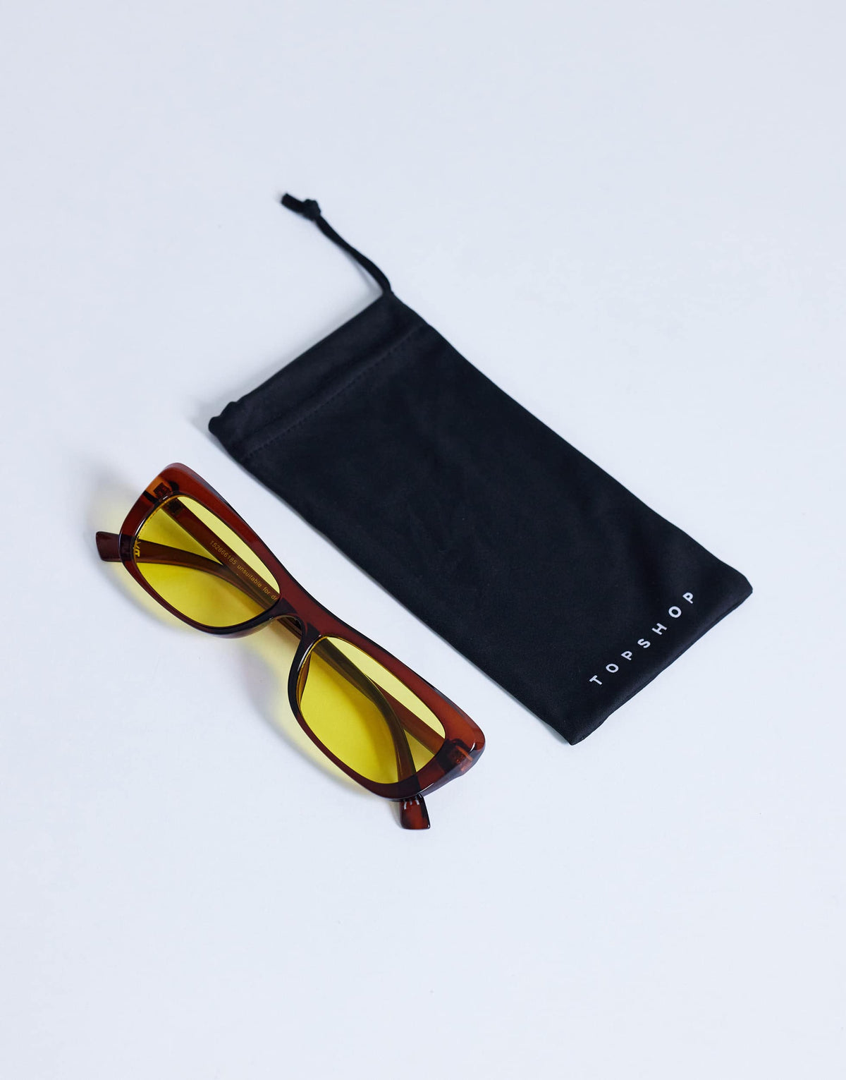 Topshop Crete cat eye sunglasses in brown