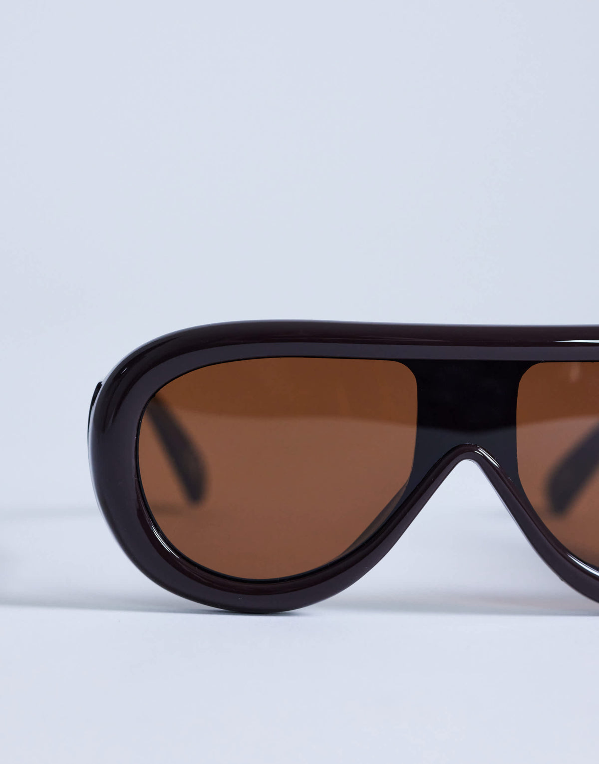 Topshop Sardinia aviator sunglasses in brown
