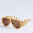 Topshop Zante aviator sunglasses in milky orange