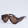 Topshop Zante aviator sunglasses in tortoise