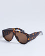 Topshop Zante aviator sunglasses in tortoise