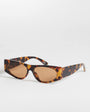 Topshop Mykonos cat eye sunglasses in tortoise