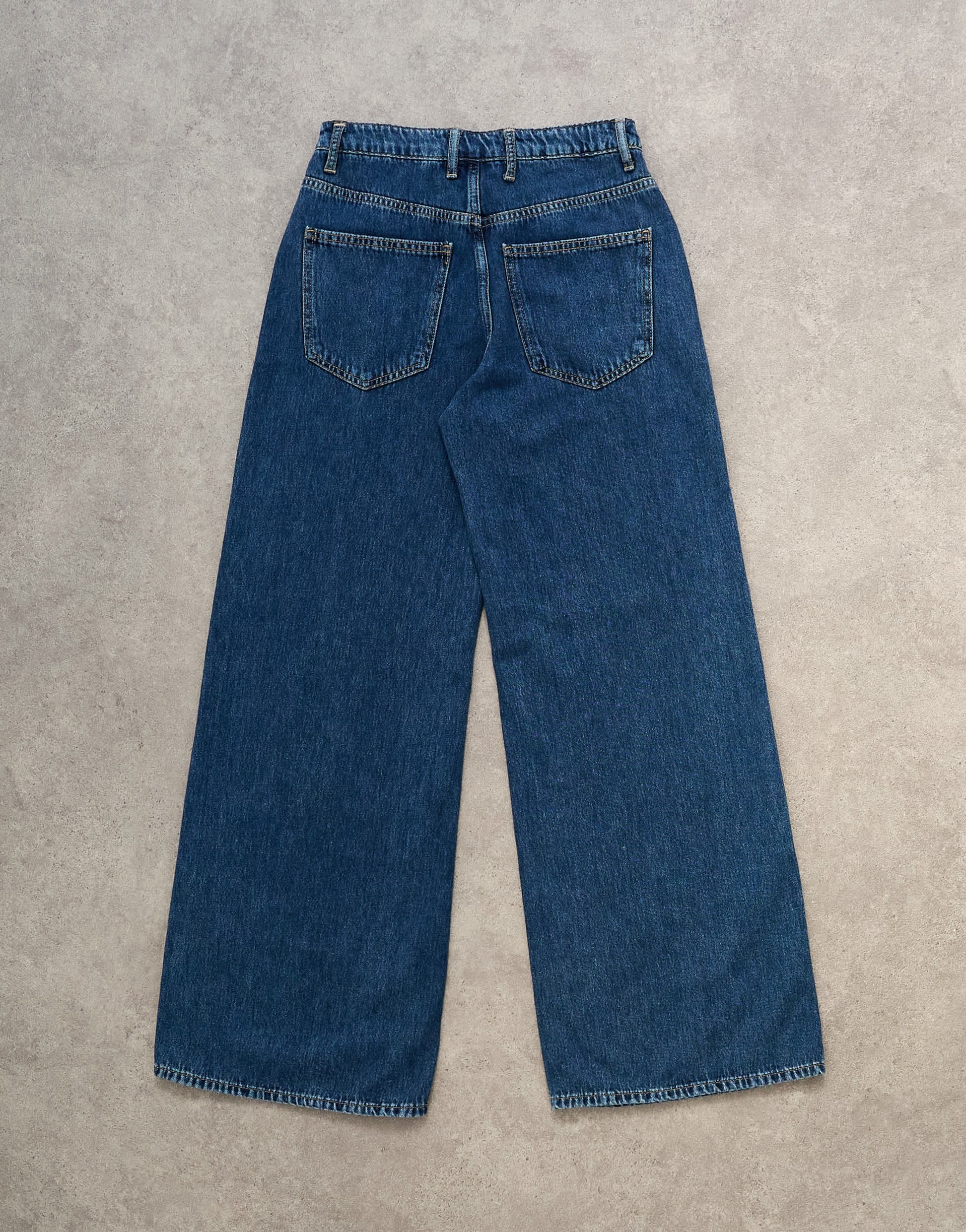 Topshop lounge low rise jean in vintage blue