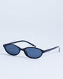 Topshop Lanzarote oval sunglasses in black