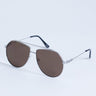 Topshop Croatia aviator metal frame sunglasses in silver