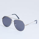 Topshop Croatia aviator metal frame sunglasses in gold