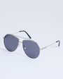 Topshop Croatia aviator metal frame sunglasses in gold