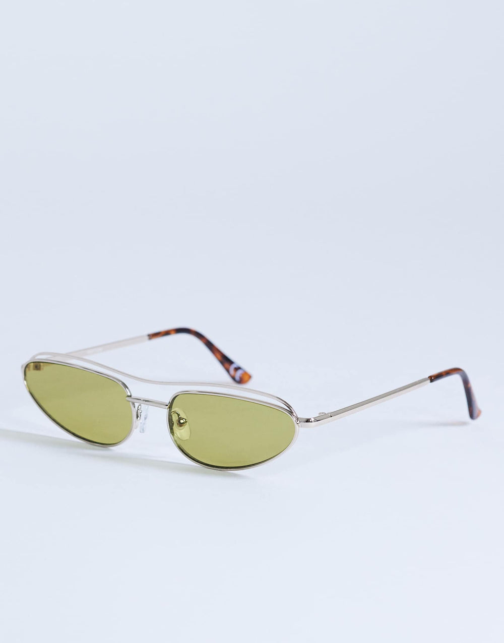 Lunettes de soleil à monture métallique Topshop Mexico, couleur or