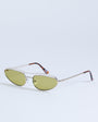 Topshop Mexico metal frame sunglasses in gold