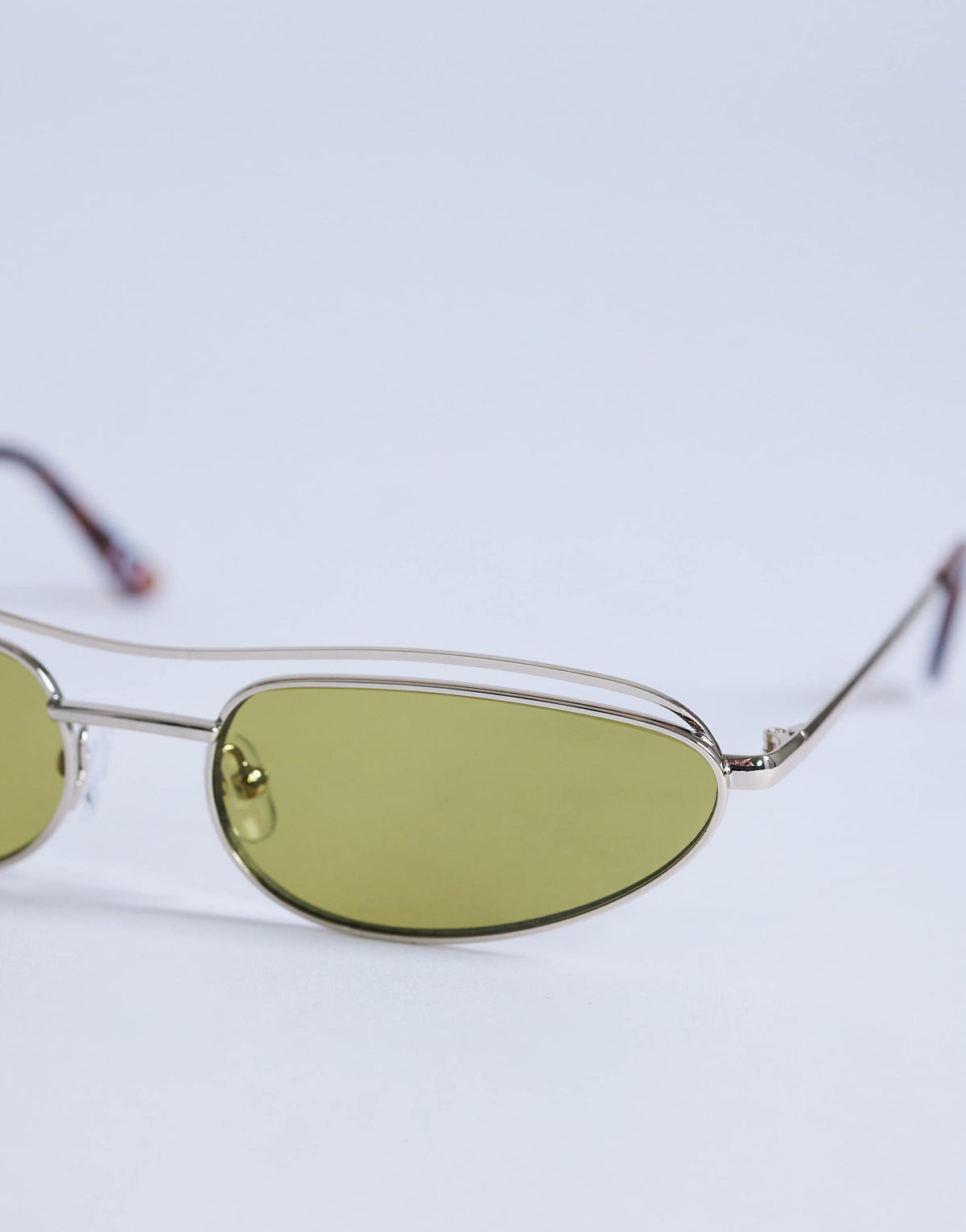 Topshop Mexico metal frame sunglasses in gold