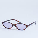 Topshop Lanzarote oval sunglasses in tortoise