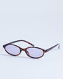 Topshop Lanzarote oval sunglasses in tortoise
