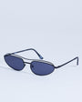 Topshop Mexico metal frame sunglasses in black