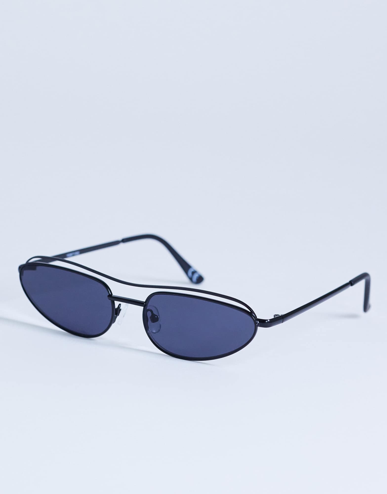 Topshop Mexico metal frame sunglasses in black