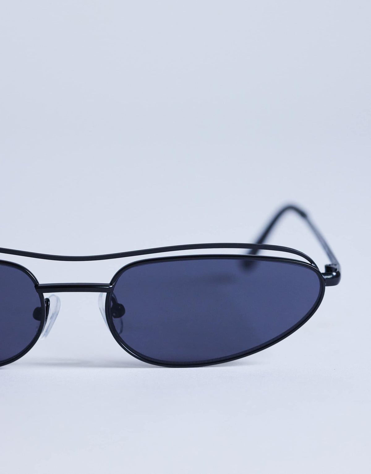 Topshop Mexico metal frame sunglasses in black
