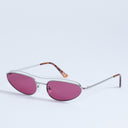 Lunettes de soleil à monture métallique Topshop Mexico, couleur argent