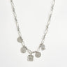 Topshop Naya waterproof stainless steel chain necklace with charms in silver