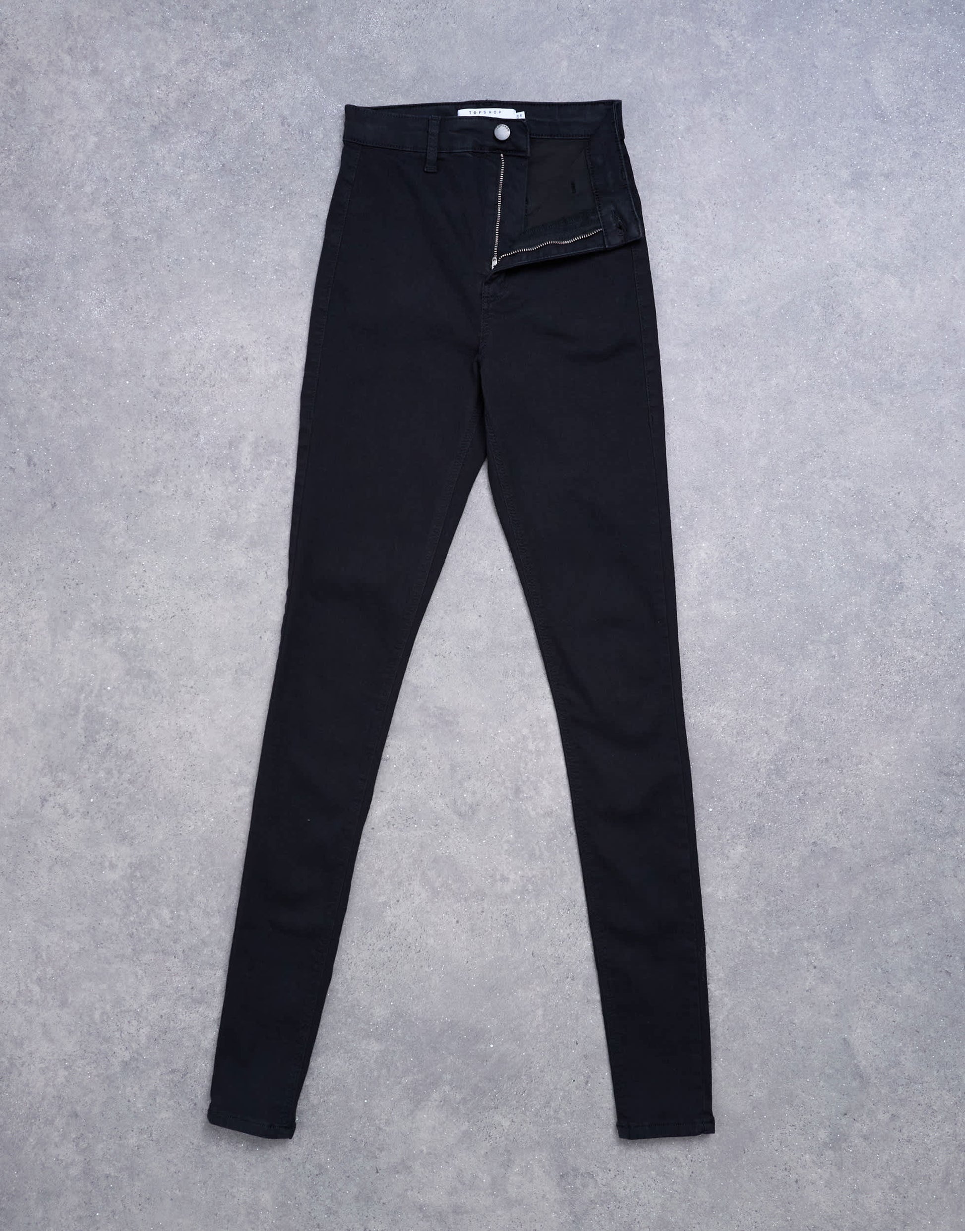 Topshop Tall Joni high rise skinny jean in black